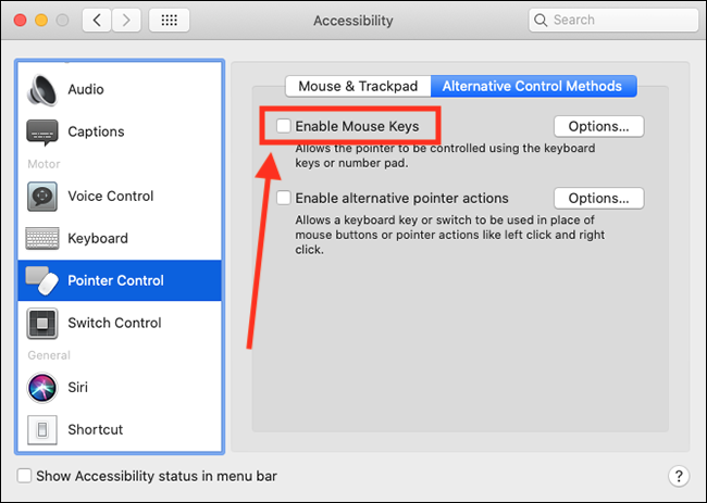 another key for control on mac